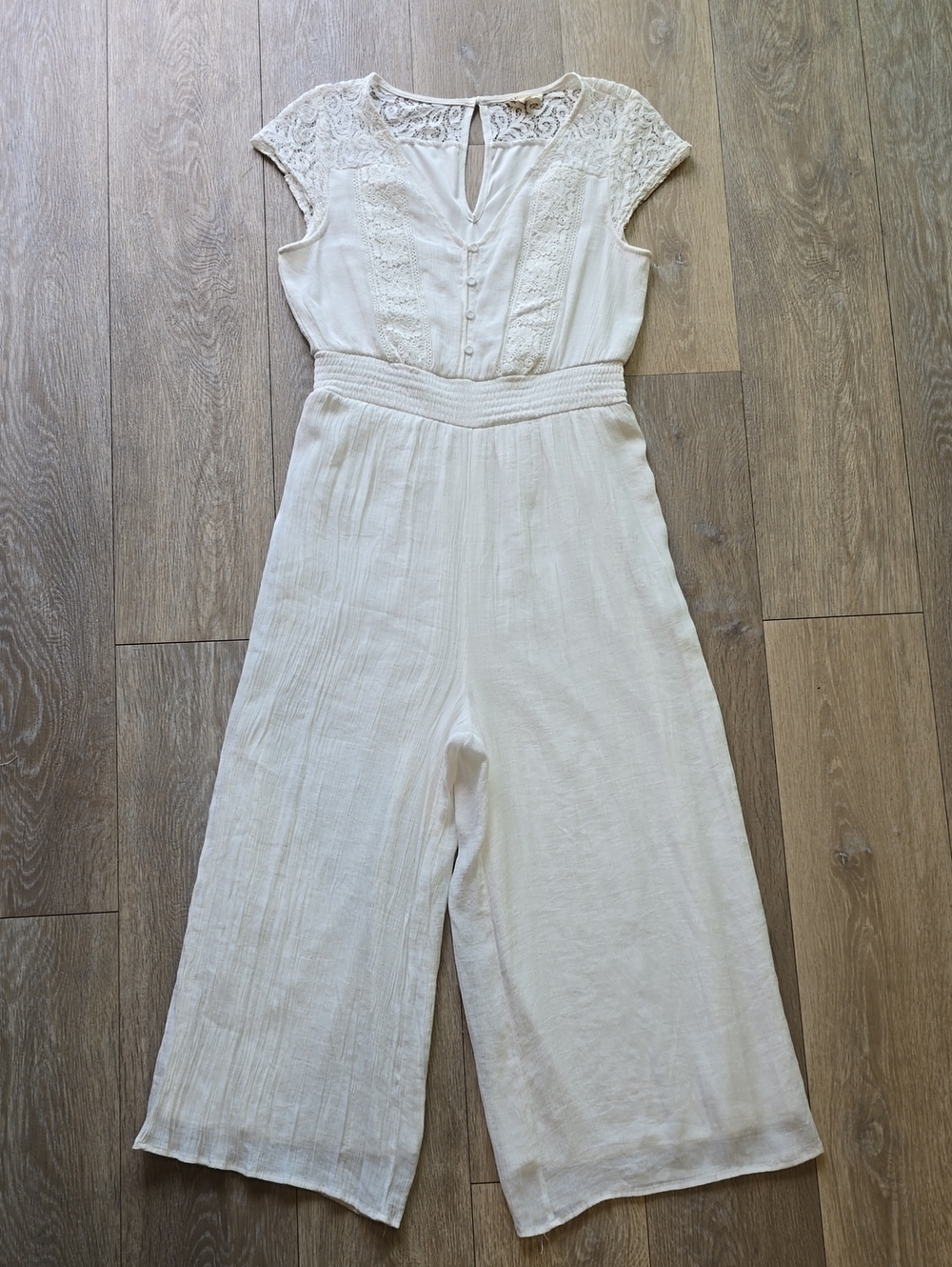 Kings Road Lace Wide-Leg Jumpsuit